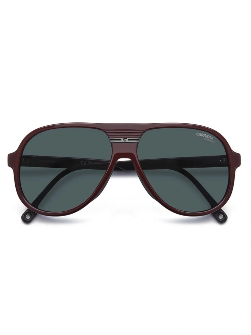 New  Carrera C SPORT 07/S LHFKU Men Burgundy Aviator Sunglasses Authentic